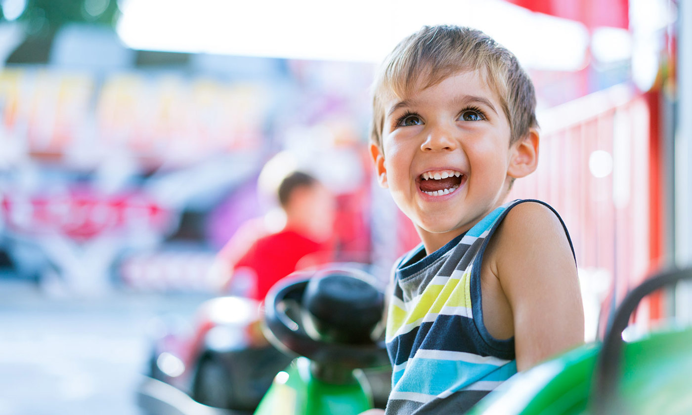 3 year old boy smiling