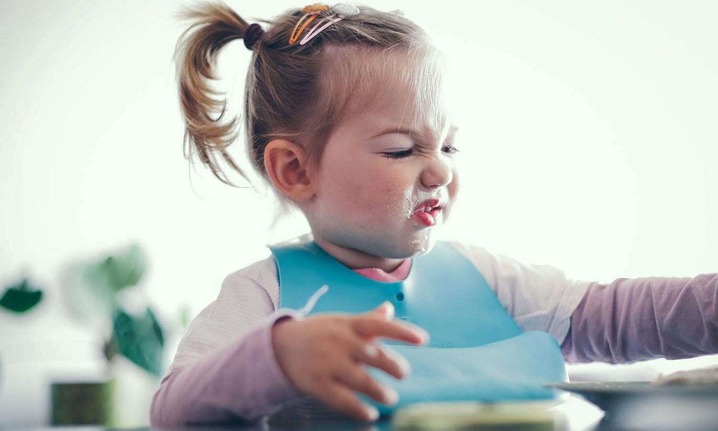 Toddler fussing over food
