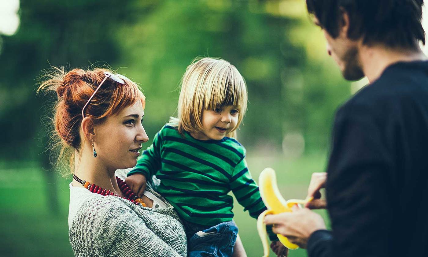 Parents with small child