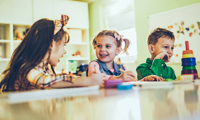 Children at preschool